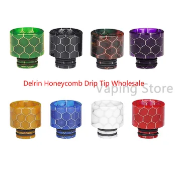 

10PCS Wholesale Delrin Honeycomb Snake Skin OBS CubeMini/Engine 2 II/Crius 2 II/Eleaf Melo 4/Melo 5 510 Drip Tip