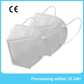 

10-100 Pcs KN95/FFP2 NR Protective Masks with 5 Layers Particle Filtering Masks Shipped from Spain France Belgium Poland