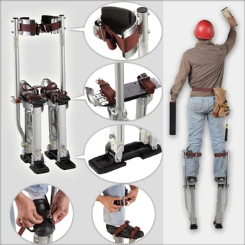 

New "24-40" Adjustable Professional Aluminum Plastering Stilt Ladder Drywall Plaste Stilts Stage Props Interior Decoration Stand