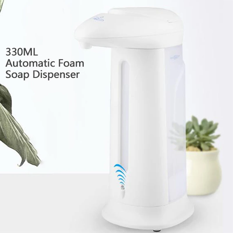 Automatic Foam Soap Dispenser Touchless Foaming Infrared Motion Sensor Hands Free Soap Pump Dispenser For Bathroom Kitchen 330ml