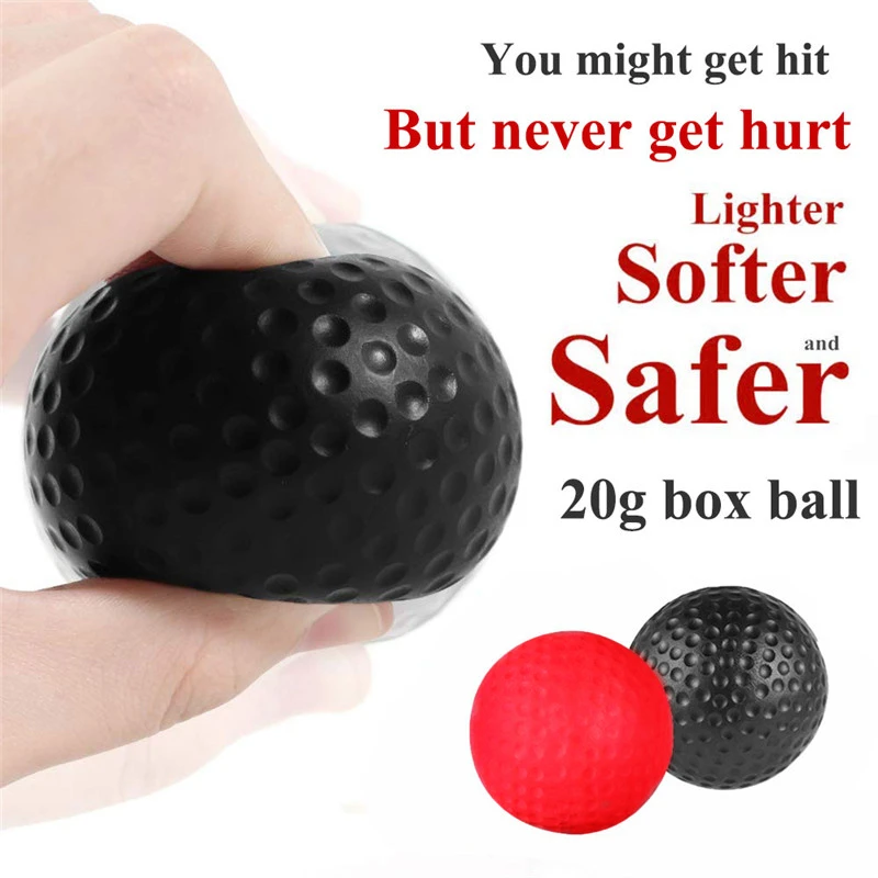 Boxing Reflex Speed Punch Ball 20g/65g Copper Buckle Silicone Headband For Muay Thai Beginner Hand Eye Punching Relax Training