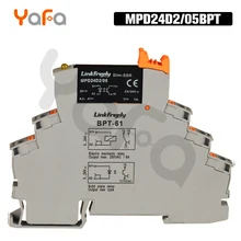 1 шт. MPD24D2 Smart Auto DC Бесконтактное реле постоянного тока твердотельное реле на din-рейку 24 В 5 В DC 2A плагин Весна реле напряжения Модуль платы