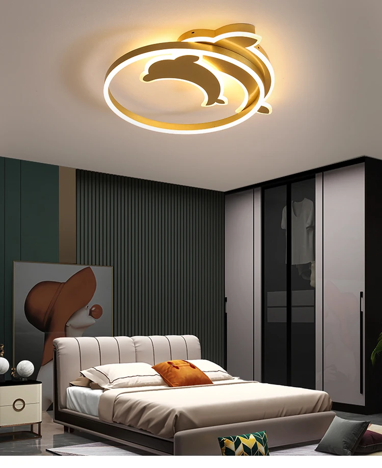 black chandelier Modern Luxury Ceiling Chandelier Lights For Bedroom Study Living Room Indoor Deco Lamps Gold Coffee Painted Lighting Fixtures led chandelier