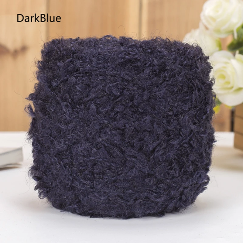 DarkBlue 3 шт. Meetee шерсть большой круг нейлоновой пряжа для вязания крючком Сделай своими руками бар иглы грубой шерсти шарф линии аксессуары - Цвет: DarkBlue