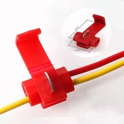 10PCS Scotch Lock Electric Wire Cable Connectors Quick Splice Terminals Crimp Without Breaking Line Free Wire Terminal Clamp
