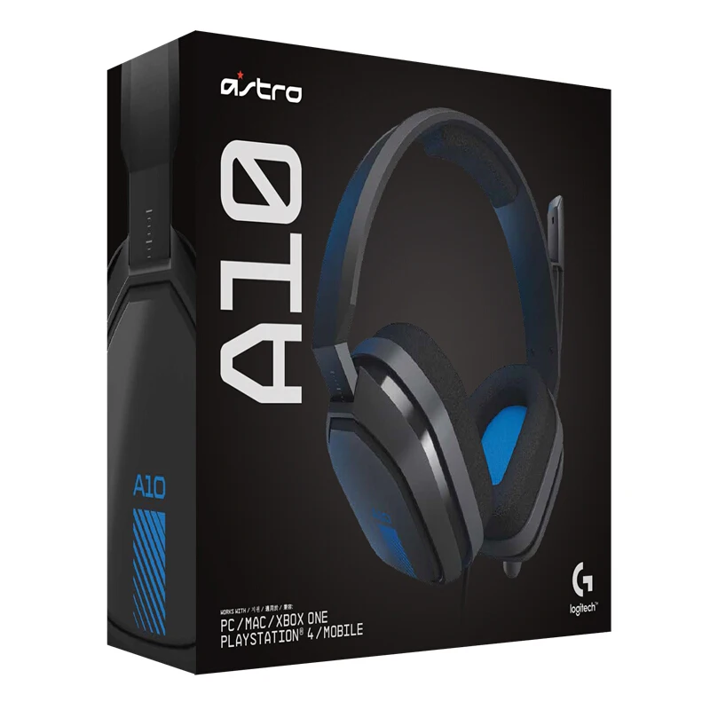 Astro A10 Blue Игровая гарнитура logitech Astro A10 Esports с микрофоном для PS4 Xbox/One и ПК - Цвет: Astro A10 Blue