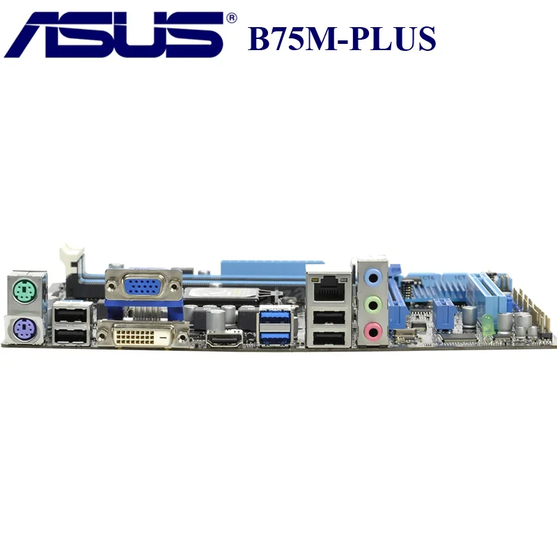  Asus B75M-PLUS Desktop Motherboard B75 Socket LGA 1155 i3 i5 i7 DDR3 16G uATX UEFI BIOS Original Us
