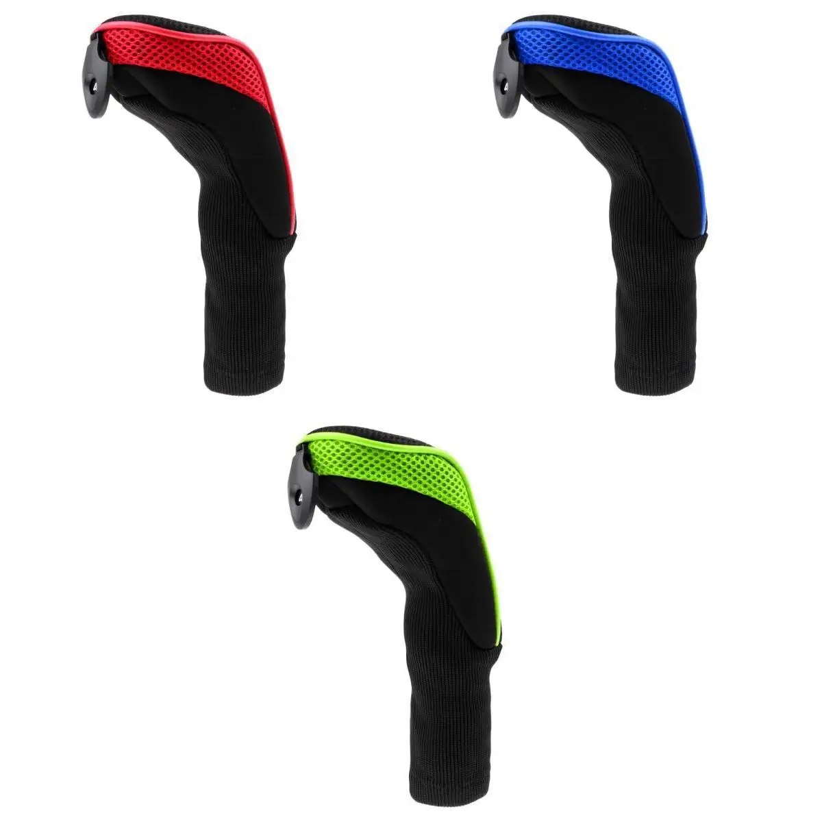 3Pcs Long Neck Headcover Golf Club Rescue Head Covers Golf Hybrid Headcovers Golf Gift Sets Flag Putters Clubs Gear Accessories