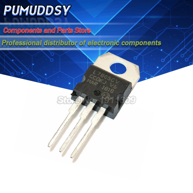 10 шт. L7805CV LM7805 L7805 7805 Напряжение регулятором IC 5 V 1.5A TO 220|Интегральные схемы| |