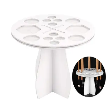 

New 14 Hole Makeup Brush Holder Stand Rack Cosmetic Round Makeup Brush Brush Cosmetic Drying Organizer Shelf Stand Shape St K4T6