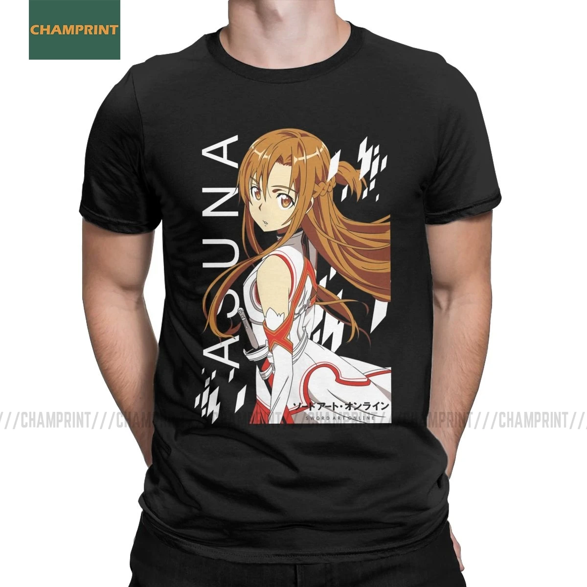 Asuna Yuuki SAO Sword Art Online мужские футболки Kirito Аниме Манга удивительные из чистого