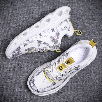 

New Camouflage Black White Shoes For Man Blade Thick Bottom Men's Sneakers Fashion Men Casual Shoes Zapatillas Designer Footwear