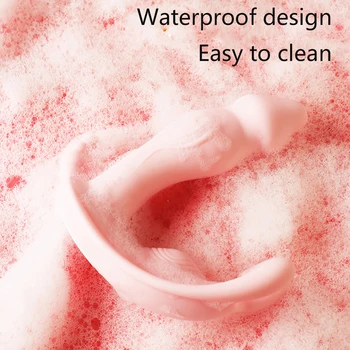 Couple Massager MasturbatorNew Telescopic Heating Vibrator for Women G Spot Big Dildo Vaginal Tongue Licking Sex Toys For Adult 5