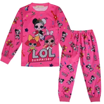 

Kids L.O.L Pajamas Autumn Winter Girls Sleepwear Nightwear Baby L.O.L Clothes Animal Cartoon Pajama Sets Children's Pyjamas