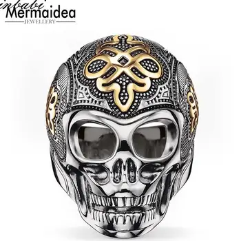 

Striking Style Ring Skull 2020 Brand New Arrival High Quality silver plated Fashion Jewelry Gift For Men