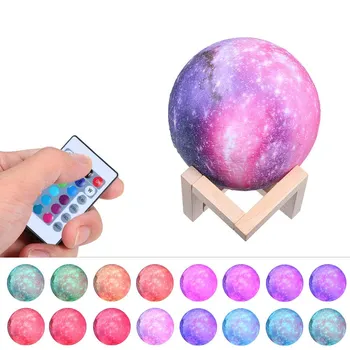 

NEWKBO 9 LEDs Moon Night Light Atmosphere Lamp Touch Control for 7 Colors Changing Light Ideal Gift for Different Festivals