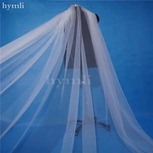 Настоящая фотография, 1 слой свадебной вуали, разбросанные Стразы, 3 м* 3 м, мягкая свадебная вуаль белого цвета, цвета слоновой кости