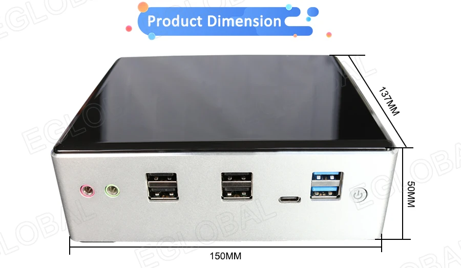 Eglobal Micro PC Barebone with New Intel Core i7 10510U/i3 10110U, Windows TV BOX, 2 LAN, DP, HD, Dual Band WiFi, Desktop Mini Computer. Description Image.This Product Can Be Found With The Tag Names Barebone Mini PC, Computer Office, Eglobal