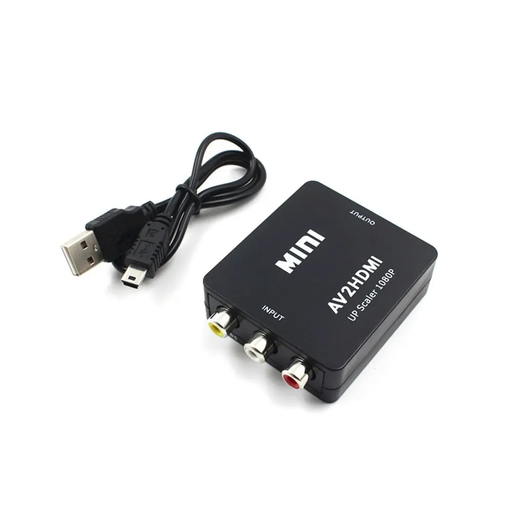 Мини Av в HDMI конвертер Hd 1080P HDMI конвертер Hd 1080P адаптер сильная стабильность для HD tv DVD tv Box