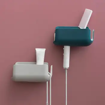 

Self-Adhesive Hair Dryer Holder Wall Mount Blow Dryer Holder Rack Bathroom Toilet Storage Rack 9371ztou