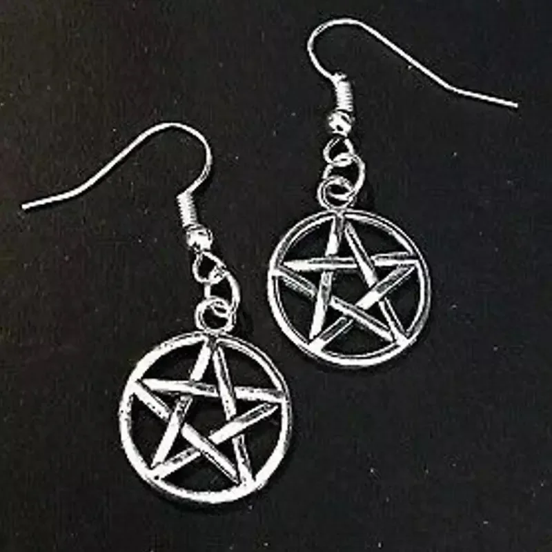 Witch Pentagram Earrings Gothic Emo Witchy PunkN Disorder Etsy's Witches Best Seller | Украшения и аксессуары