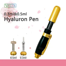 2 в 1 новинка высокое давление Гиалуроновая кислота ручка высокая плотность металла для против морщин лифтинг губ гиалурон пистолет