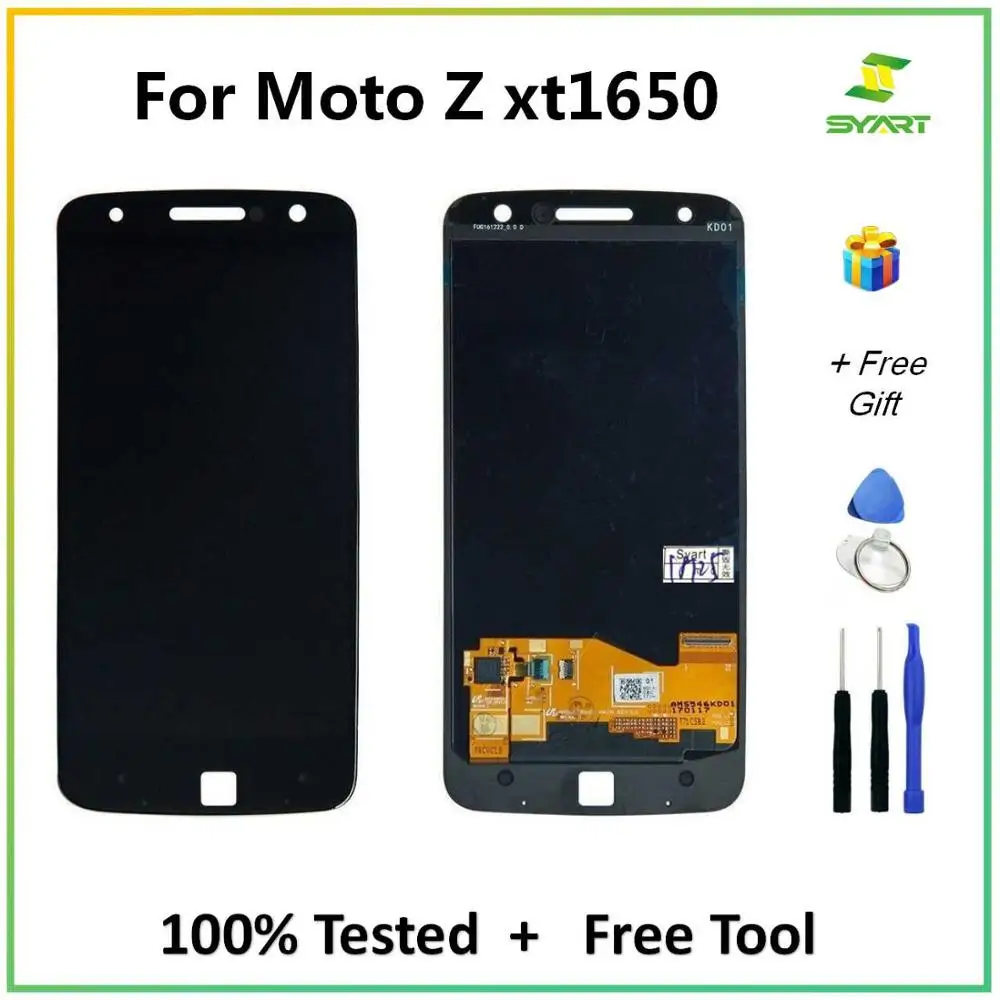 Для Motorola moto Z XT1650-01 03 05 XT1650 экран ЖК-дисплей сенсорный дигитайзер сборка для Moto LCDs |