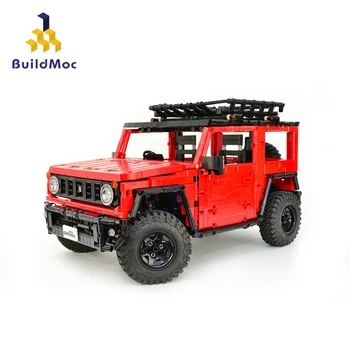 

BuildMoc Jeeped Wrangler Suzuki Jimny Sierra Adventurer RC Motor Power Function fit building block bricks Vehicle Cars kid Toy