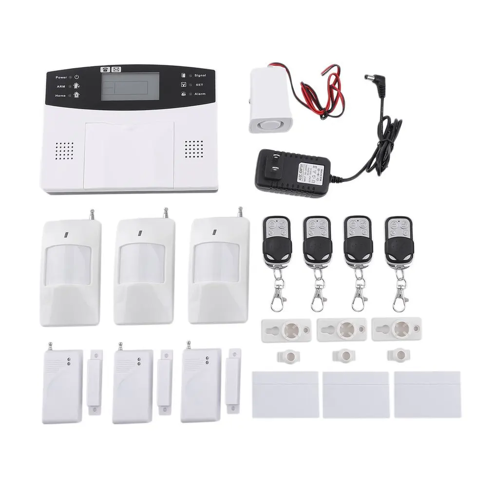 

Wireless GSM Home Security Alarm System Detector Sensor Call LCD Screen Intelligent Auto Door Alarm System