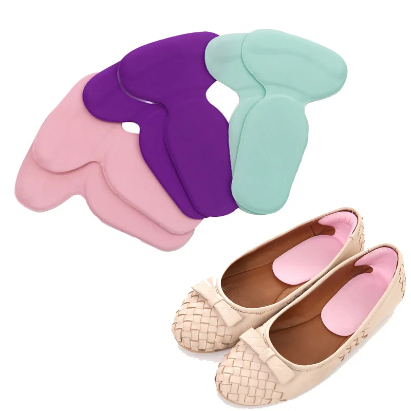 

T-Shape-in-Heel Grips Silica Gel Half Code Pad T-Shaped Thick Anti-slip High Heel Shoes Abrasion-resistant Heel Grips