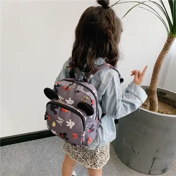 

Disney Fashion Backpack For Boys Girls Mickey Mouse Kindergarten School Bags Kids Small Travel 3-5-6Yearls Old Mochila Escolar