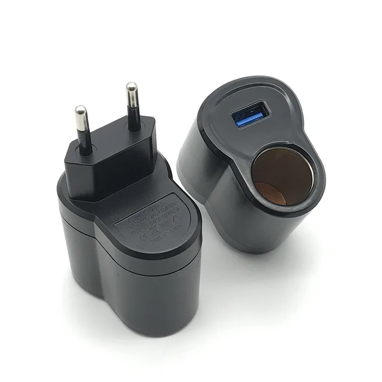 USB зарядное устройство автомобильный прикуриватель конвертер Смарт AC к DC 220В до