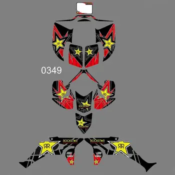 

for HONDA ATV TRX450R New Full Graphics Decals Stickers Custom Number Name Glossy Bright Stickers Waterproof