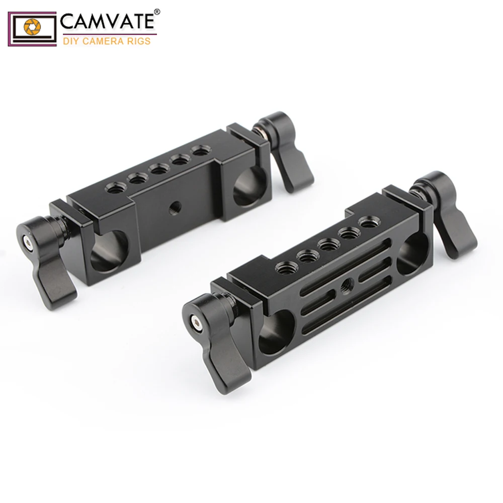 CAMVATE 2 шт. Стандартный 15 мм стержневой зажим с 1/4 &quot 20 ниток монтажное отверстие