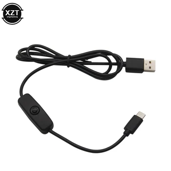 

USB to type c cable for Raspberry Pi 4 B Power Cable USB Type C Charging Cable with ON/OFF Switch for phone laptop 5V 3A