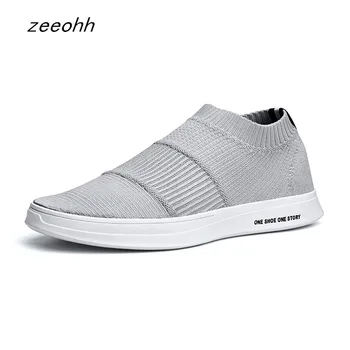 

Men's casual footwear breathable mesh sneakers non-slip autumn non-leather casual light socks men's trainers comfortable