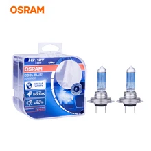 Галогенные лампы OSRAM H1 H3 H7 Светодиодный H4 дальний и ближний свет 5000K очень белый 12В комплект автомобильных фар H9 H11 противотуманнае фары HB3 HB4 9005 9006 9003