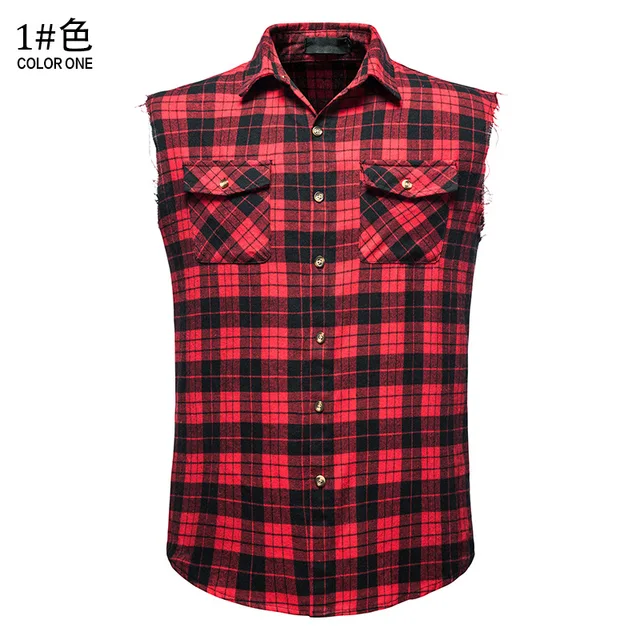Men's Casual Flannel Plaid Shirt 