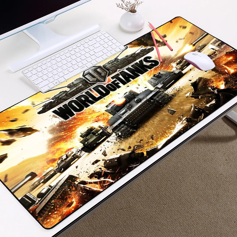 

World of Tanks MOUS PAD GAMING Black Mouse Pad Large Mousepad Pc Desk Protector Office Table Set Desktop LARG GAMING MOUS PAD