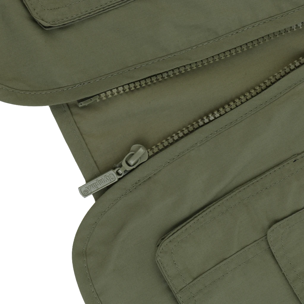 Men's Fishing Vest Photography Casual Waistcoat Multi Pockets Jackets Fishing Vests Outdoor Photography Vest