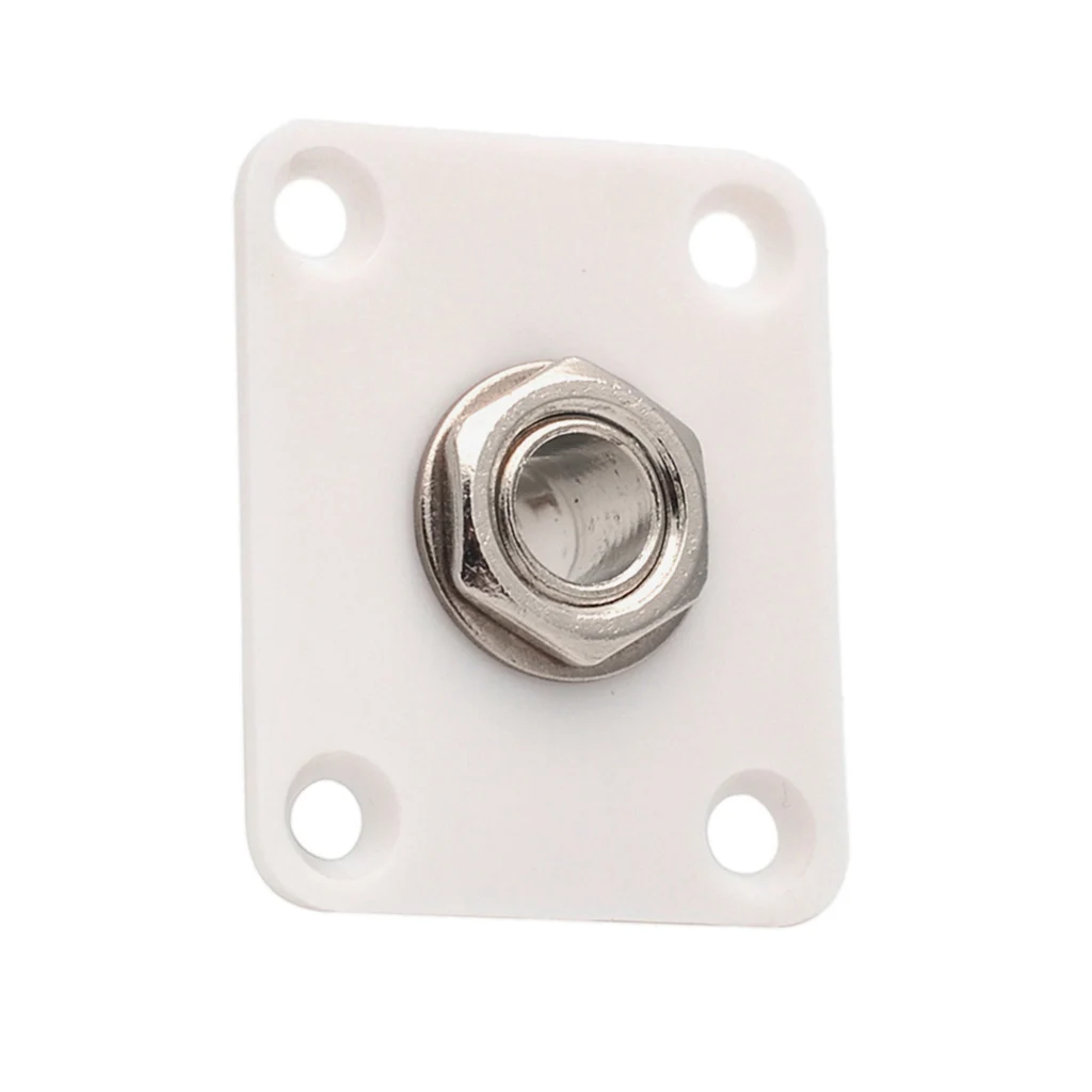 Square Electric Guitar Output Jack Socket Plate for Les Paul Replacement 3 Colors