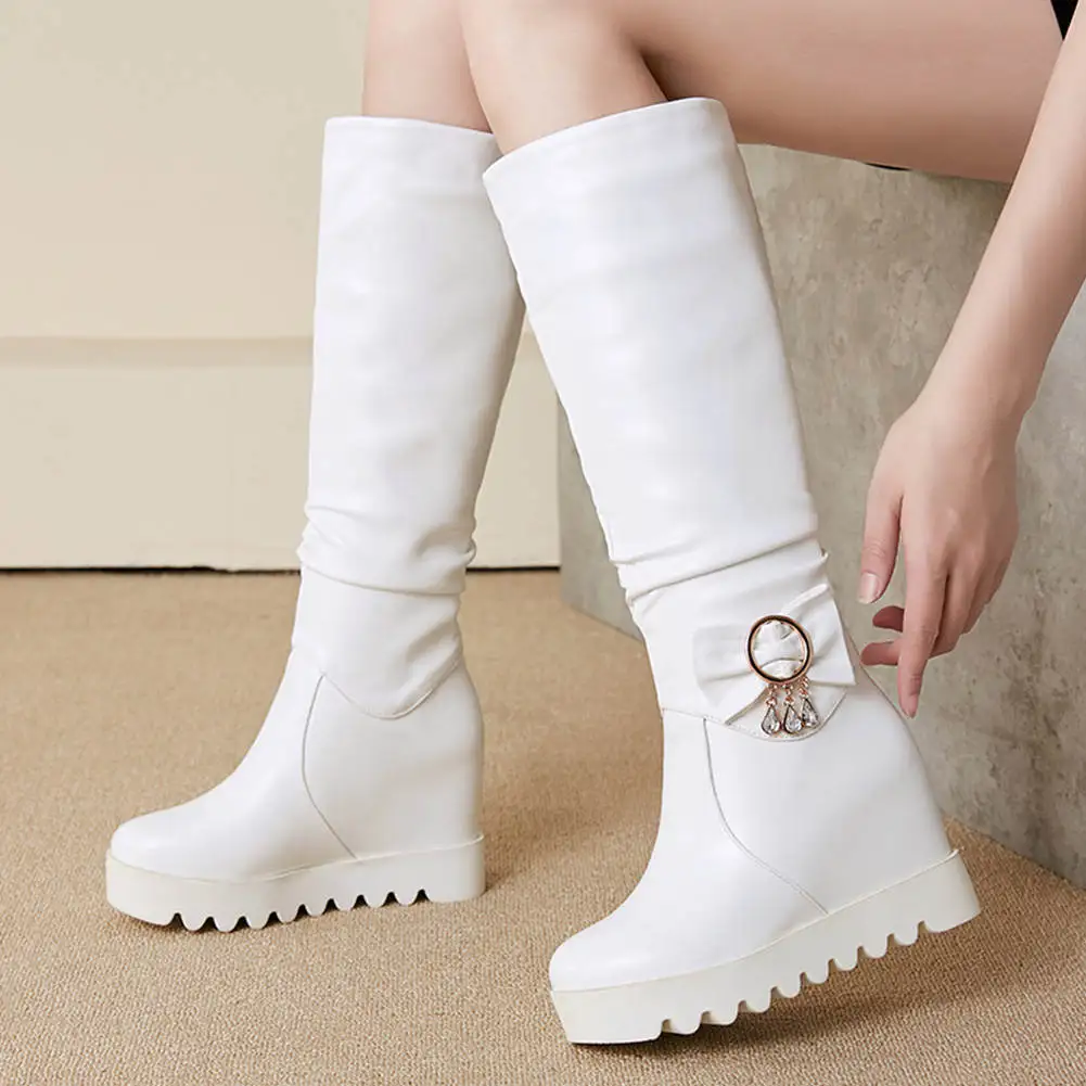 KARINLUNA Big Size 30-43 New Snow Boots Ladies Height Increasing Platform Shoes Woman Fashion Decoration Non-slip Boots Women