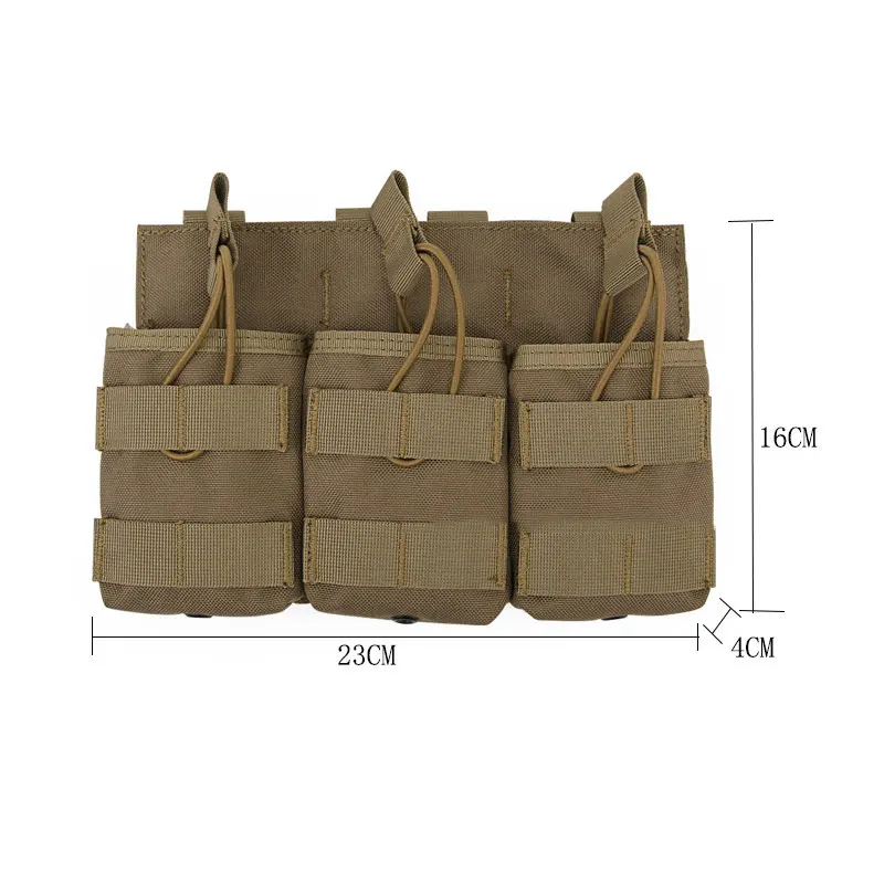 Открытый картриджный мешочек тактический Molle подсумок двухслойный тройной пейнтбольное оборудование Охотничьи Аксессуары Универсальная сумка