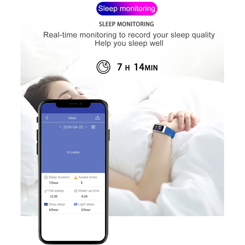 Спортивные Смарт-часы монитор сердечного ритма во время сна кровяное давление фитнес-трекер Водонепроницаемый Android IOS Smartwatch Relogio inteligente
