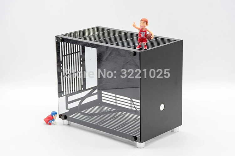 Все алюминиевые HTPC ITX маленький чехол для игрового компьютера Поддержка SFX PSU видеокарты RTX2070 i7 8700 PK77 K77 настольный компьютер