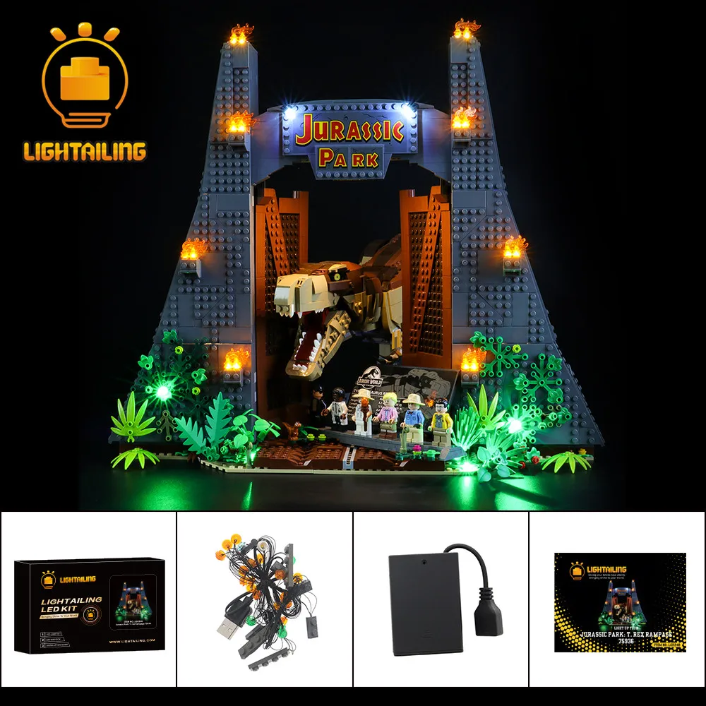 

LIGHTAILING LED Light Kit For Jurassic Park: T. rex Rampage Toy Building Blocks Lighting Set Compatible With 75936