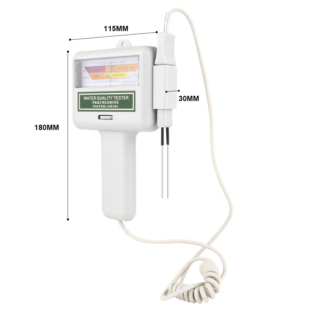 RZ цифровой CL2 тестер хлора качество воды тест er портативный для бассейна, спа прибор для измерения pH для аквариума тест контрольная панель PC-101