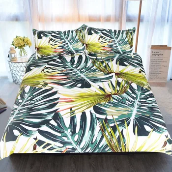 

BEST.WENSDe17 Quality Super soft Unicorn Bedding Cartoon Duvet Cover set 3D Dinosaur World bed set 2/3pcs Twin kids bedding set
