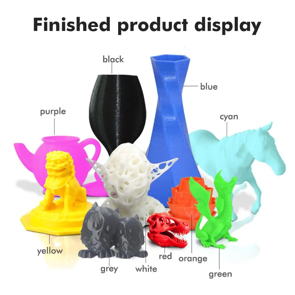 3D 프린터용 필라멘트 PLA 및 3D 펜, 친환경 소재, 탑 PLA 플러스 10KG PLA, 롤 당 1KG