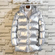 Длинная одежда с хлопковой подкладкой для мужчин, Свободное пальто для отдыха, куртка с хлопковой подкладкой